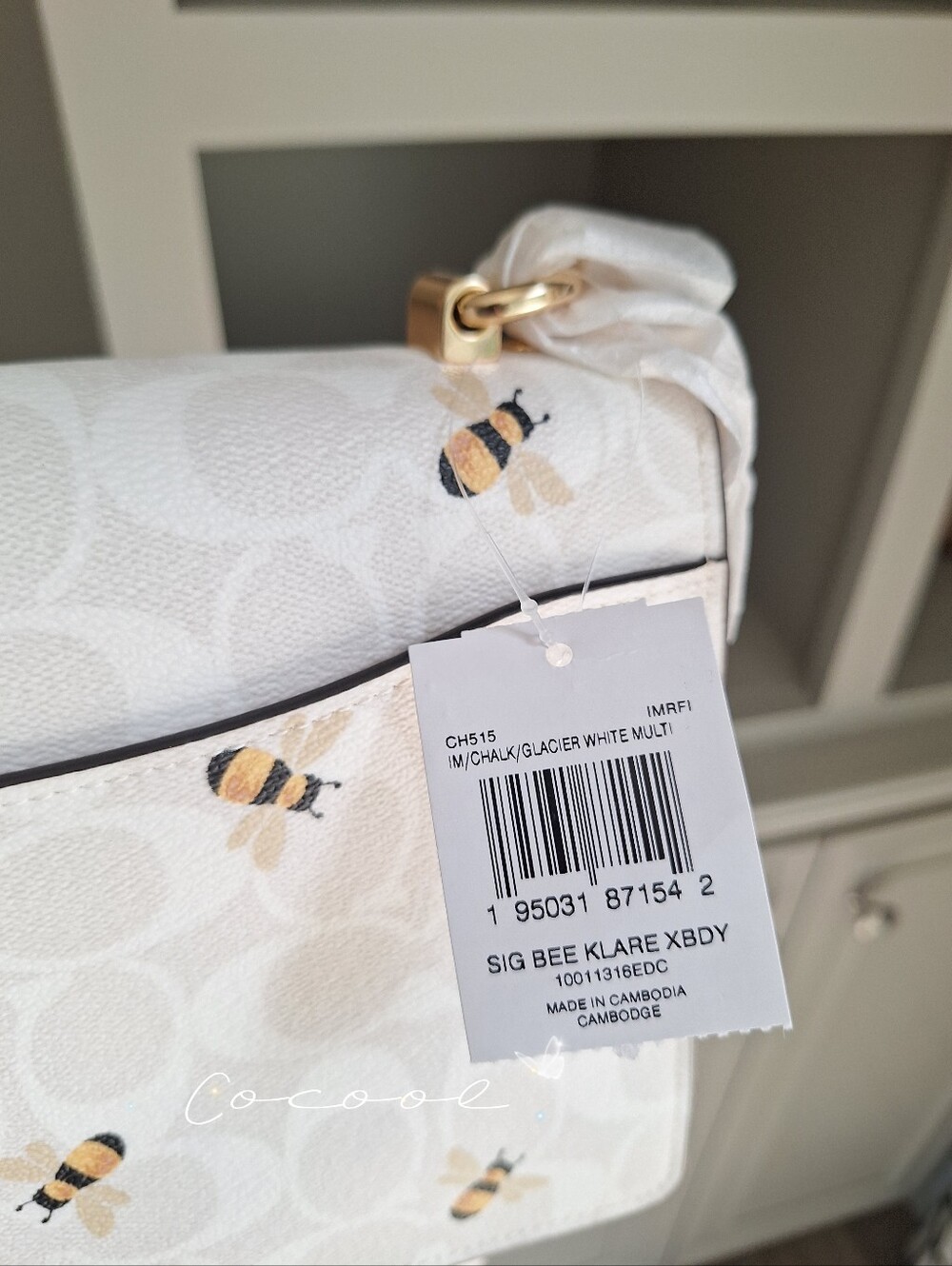 Coach Klare Crossbody Bag In Signature Canvas With Bee Print NWT! - Picture 7 of 15